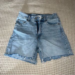 H&M Fringe Jean Shorts